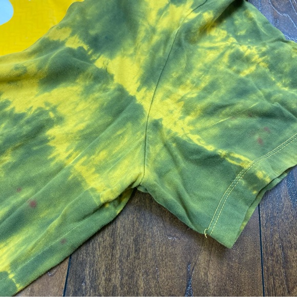 TWO 03 JORDAN Men’s Shirt Jump Man Yellow Tie-Dyed Distressed Size XXL - Picture 12 of 12